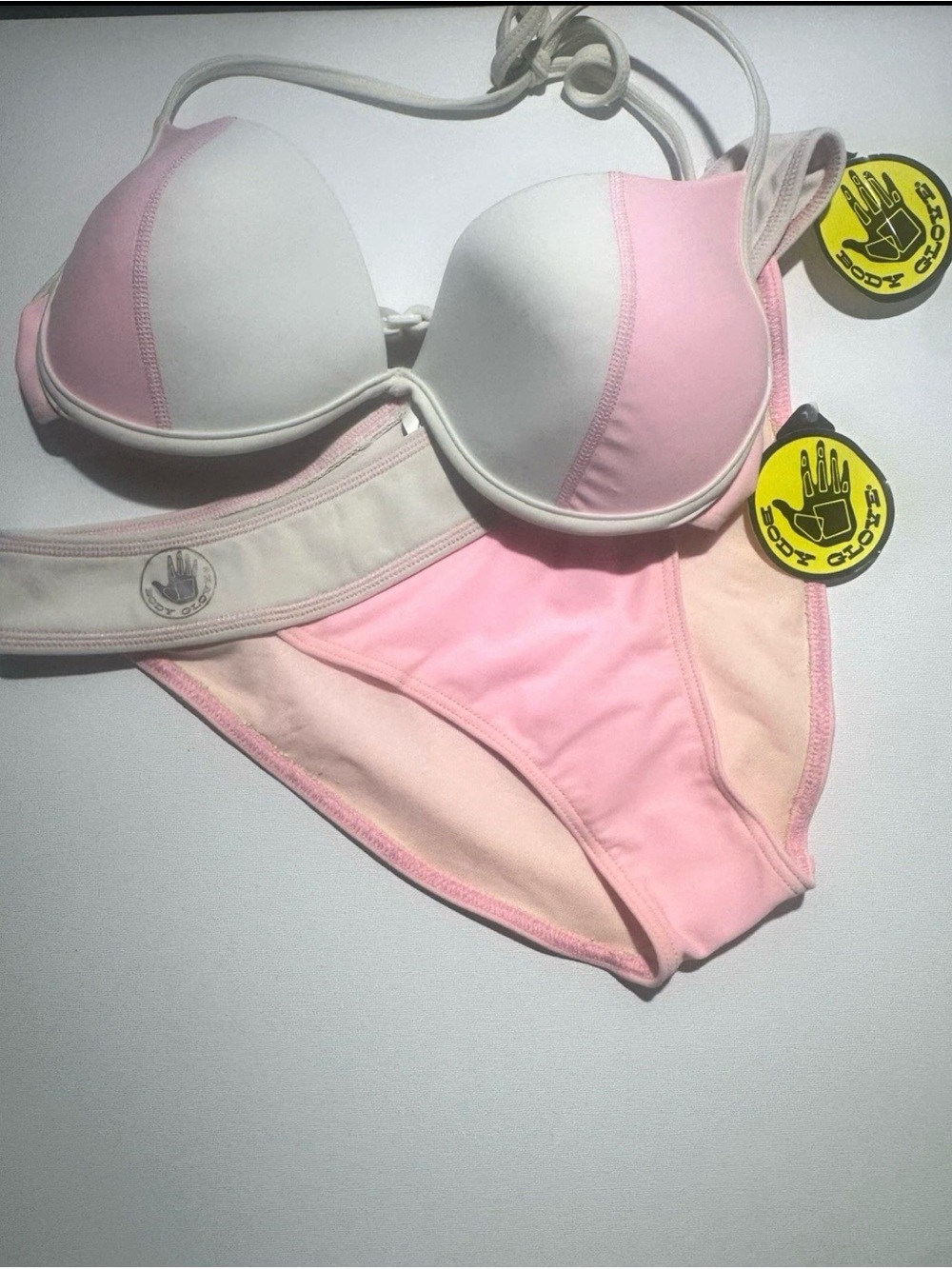 Vintage Body Glove Bikini Set NWT push  Up Made in Canada Y2K Top S Bottom M